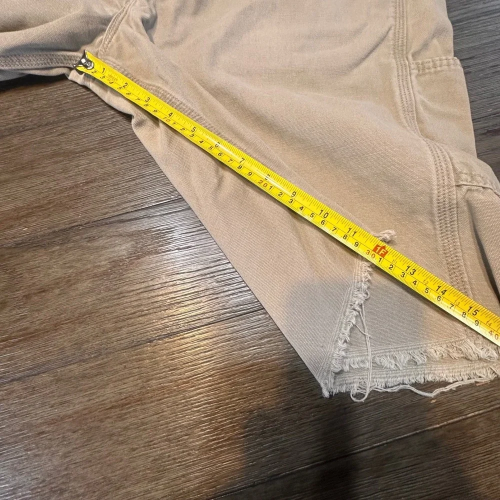 Carhartt FR Flame Resistant Tan Cargo Cut Off Work Shorts Size 36‎ - Bonus Hat